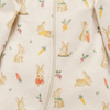 Purebaby Thick Zip Growsuit - Bunny Print