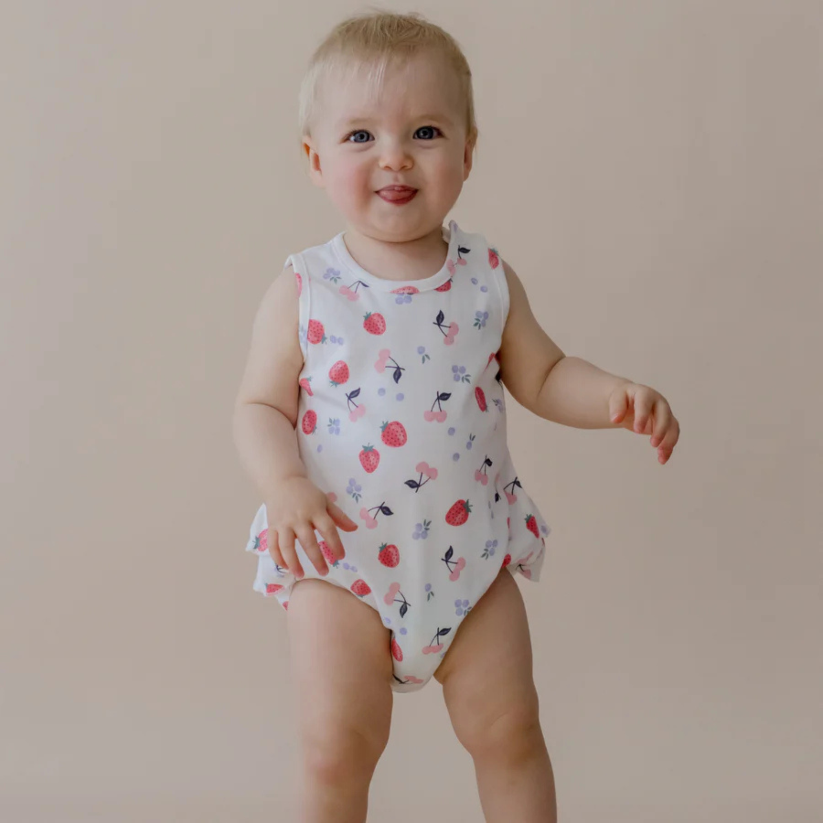 Marquise Field of Berries Frill Bodysuit