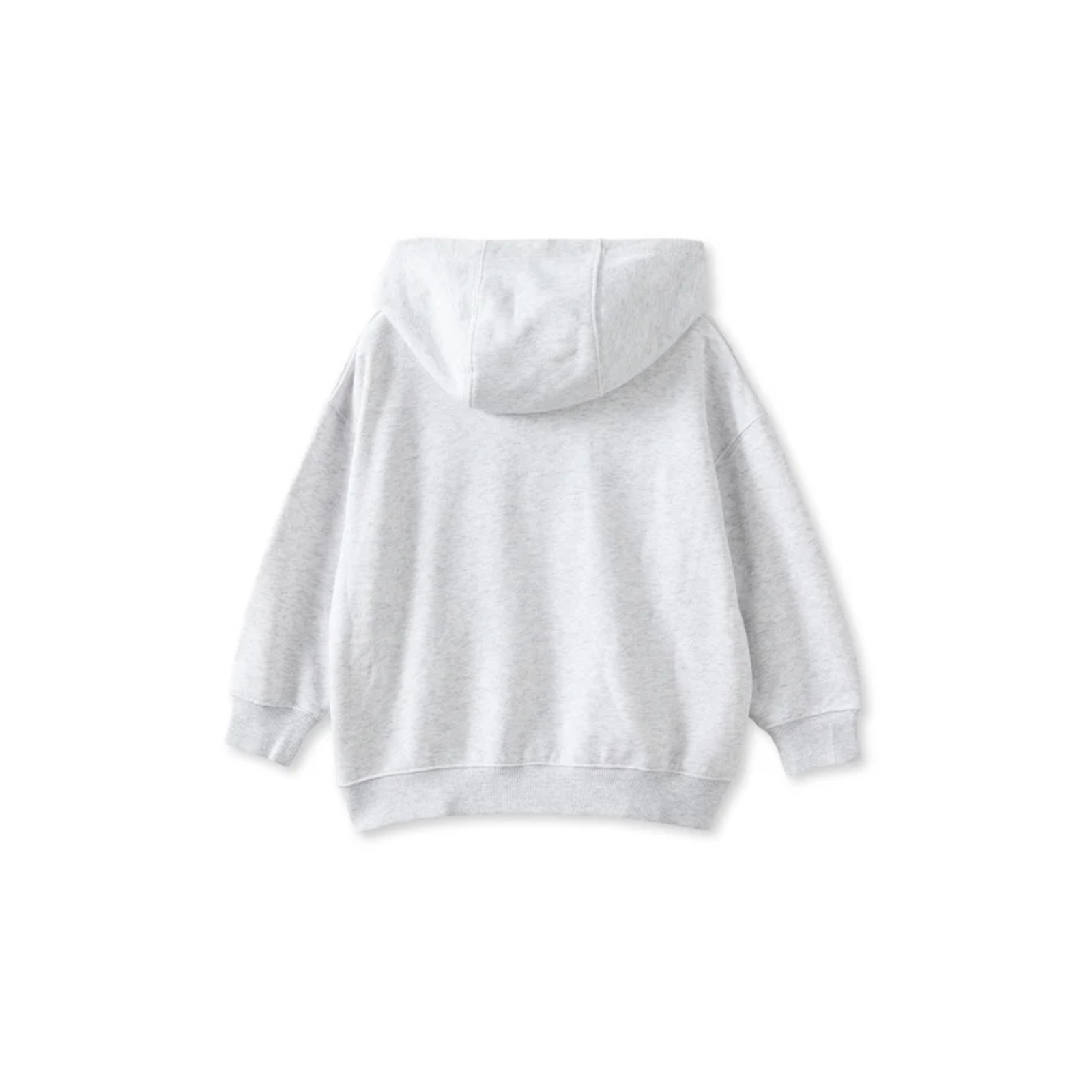Milky Big Love Hoodie - Silver Marle / Floral