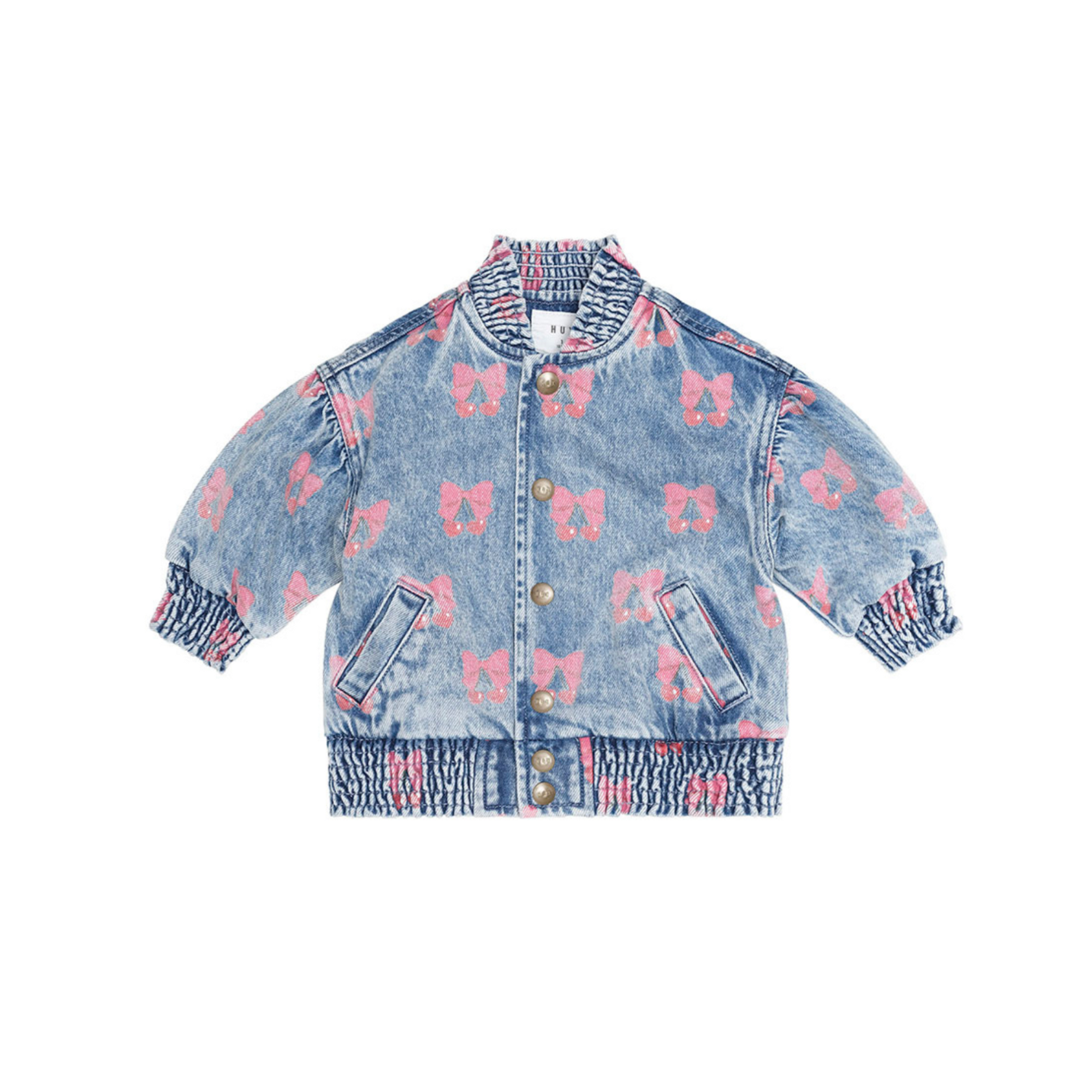 Huxbaby Dreamy Denim Cherry Jacket - Multi Denim