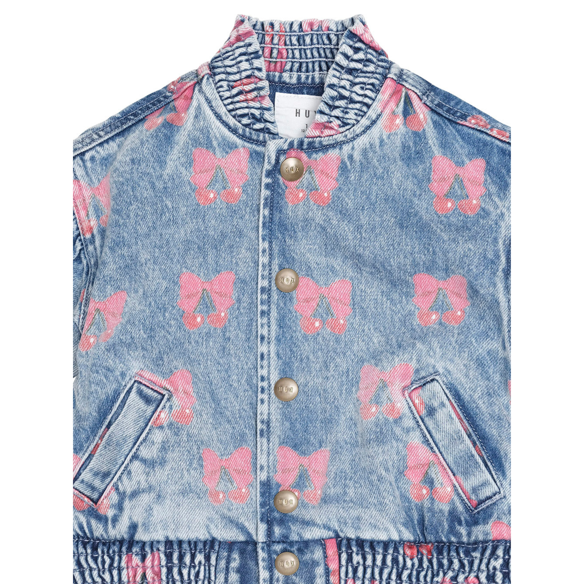 Huxbaby Dreamy Denim Cherry Jacket - Multi Denim
