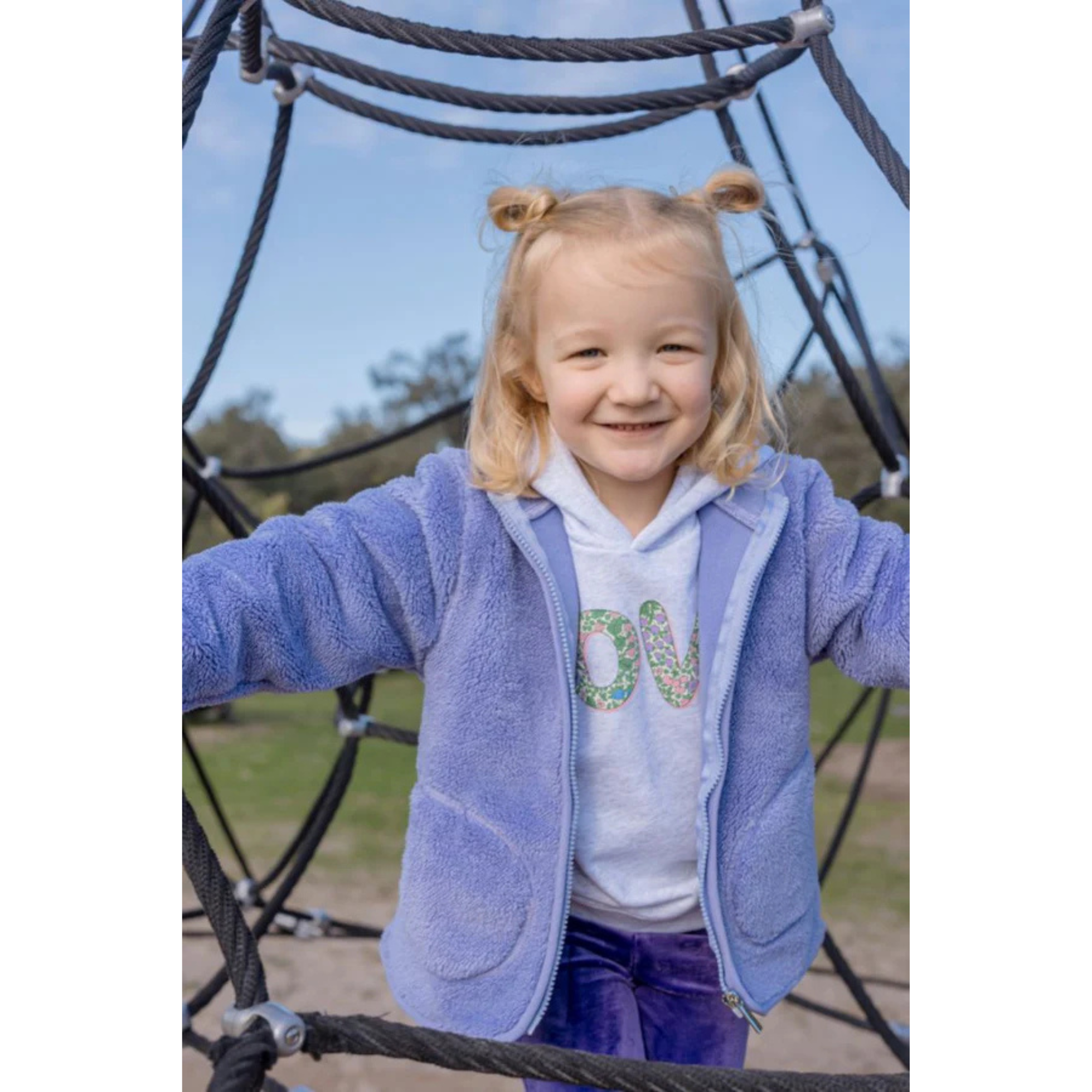 Milky Sherpa Jacket - Maggie - Lavender