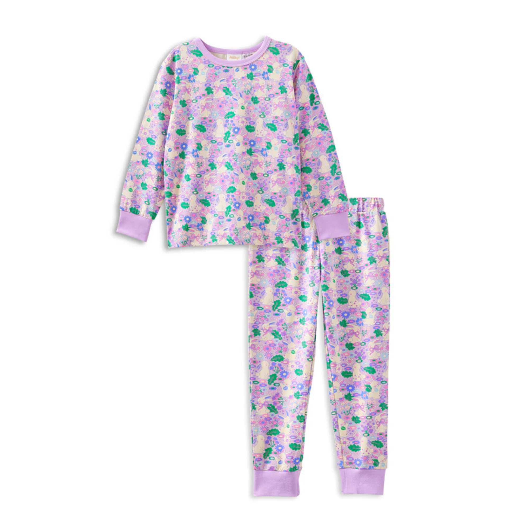 Milky Bunny &amp; the Blossoms Pj's - Soft Lilac