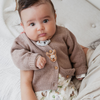 Bebe Bailey Animal Face Cardigan - Chestnut