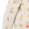 Purebaby Thick Zip Growsuit - Bunny Print