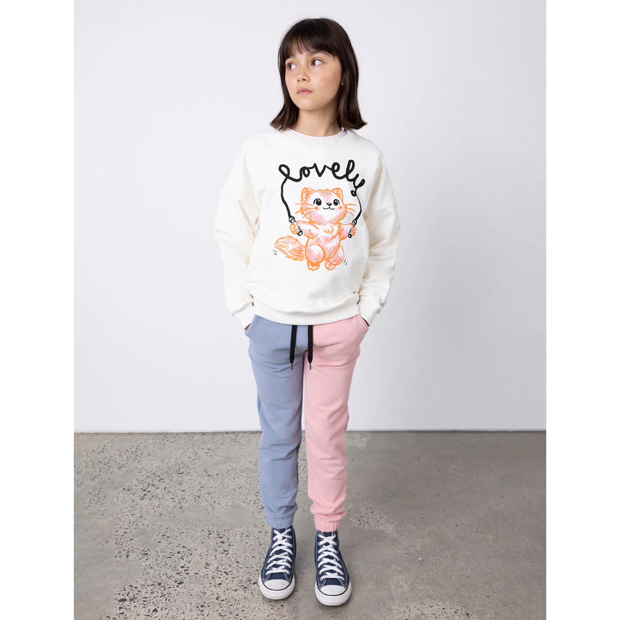 Minti Furry Opposite Trackies - Muted Pink