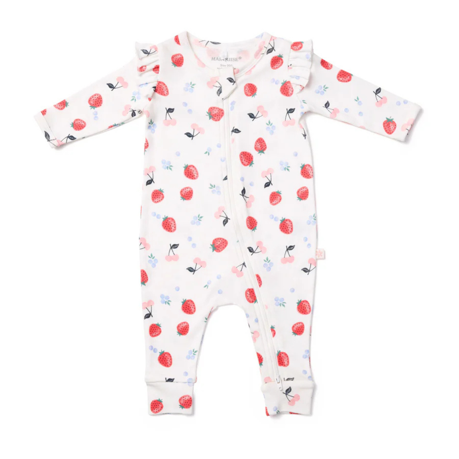Marquise Field of Berries Frill Zipsuit