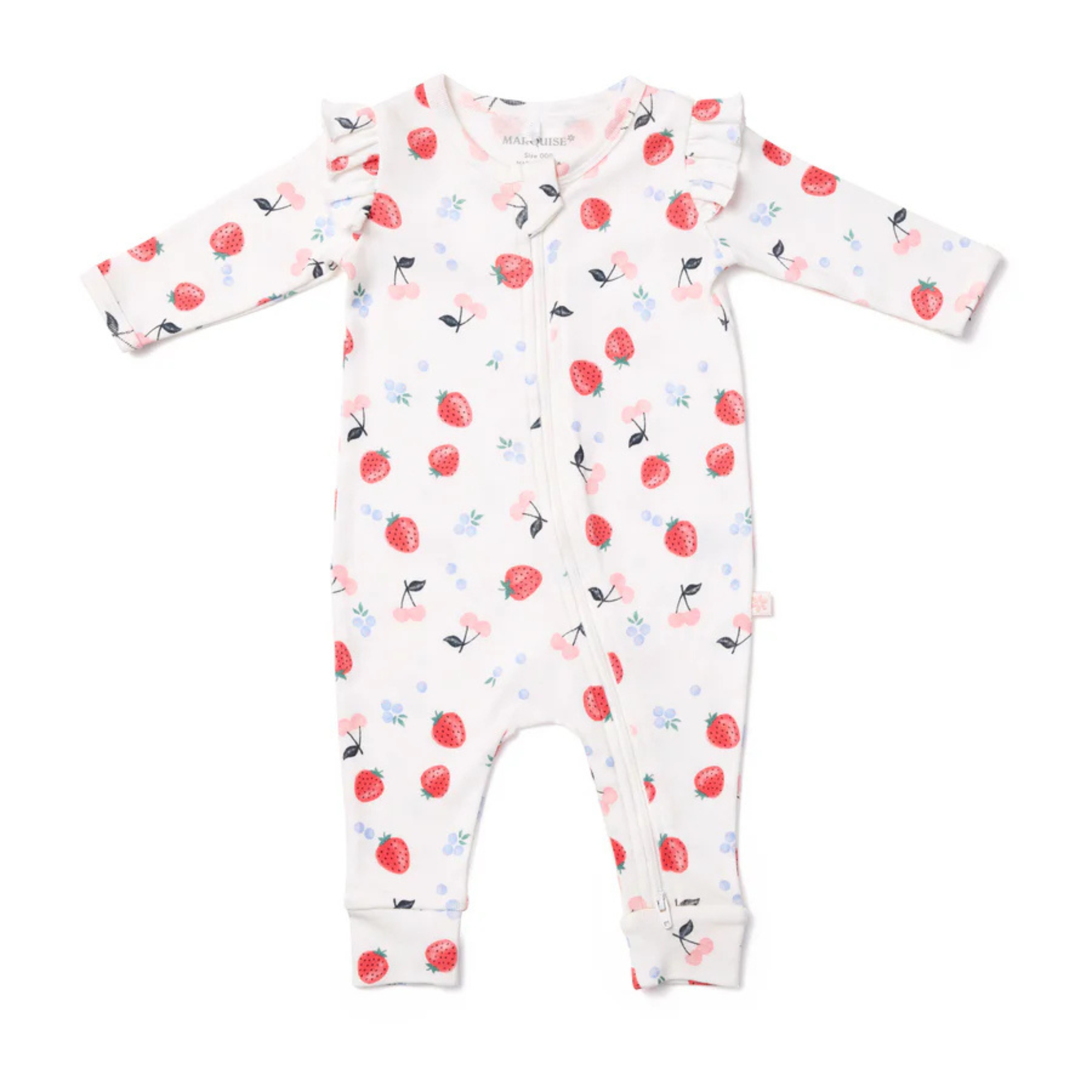 Marquise Field of Berries Frill Zipsuit