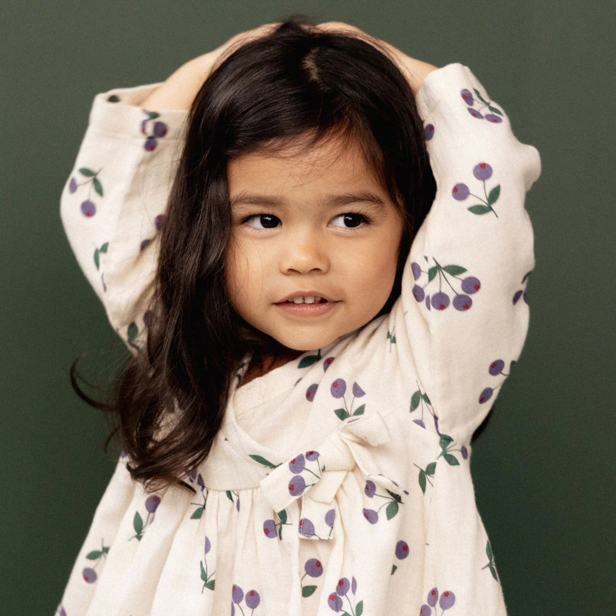 Nature Baby Mabel Dress -  Winter Berry Natural Print