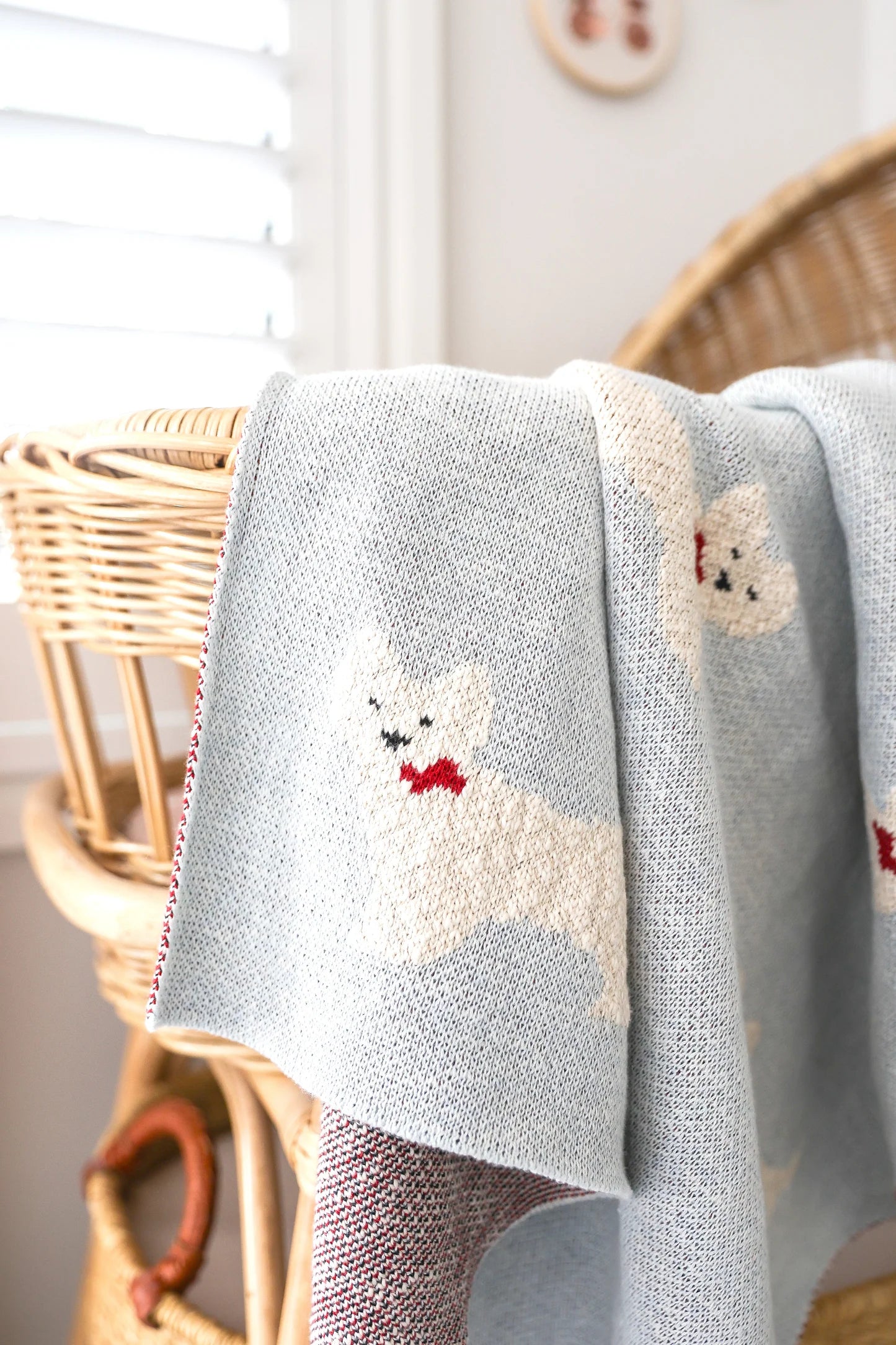 Alimrose Westie Puppy Baby Blanket