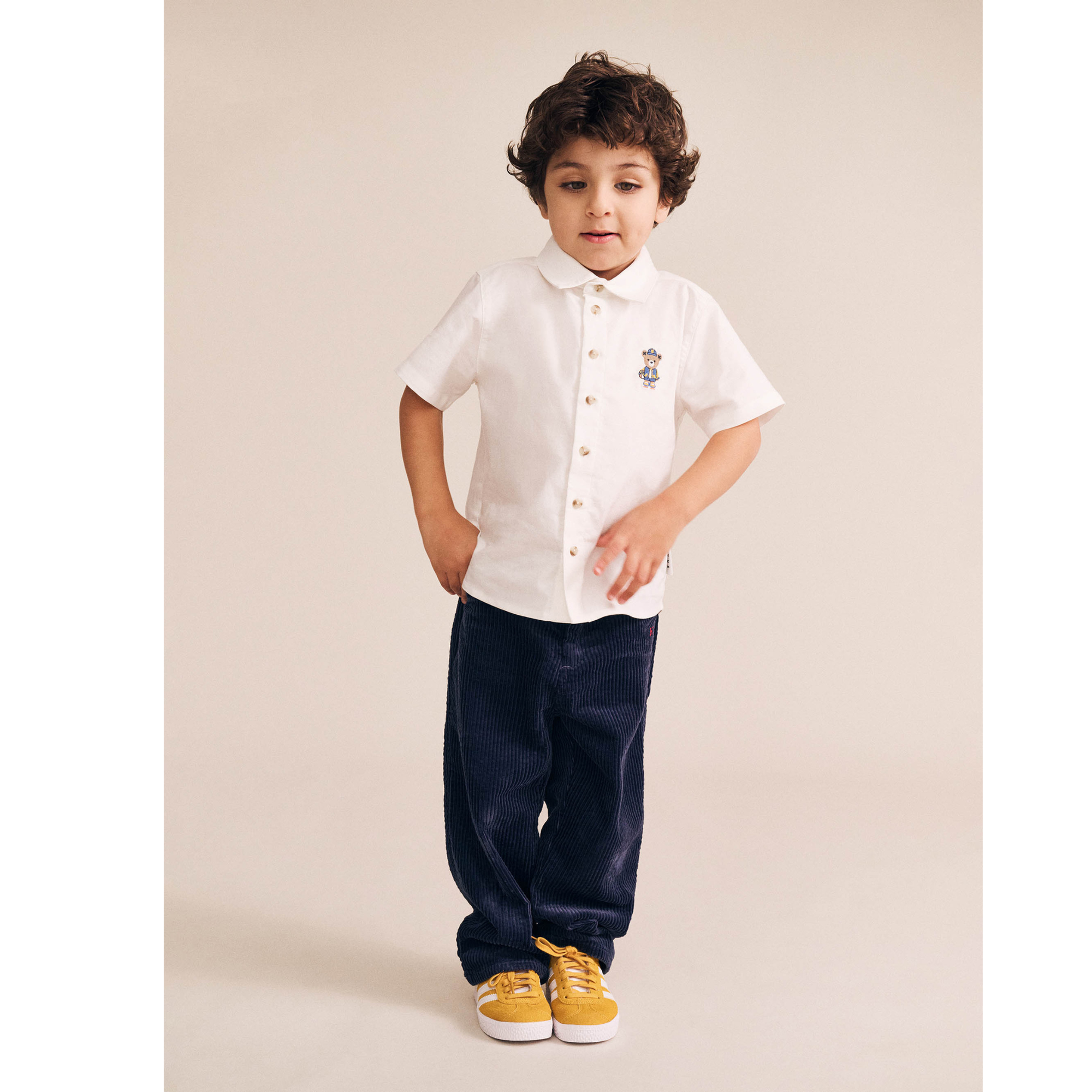 Huxbaby Cord Wide Leg Pant - Cobalt