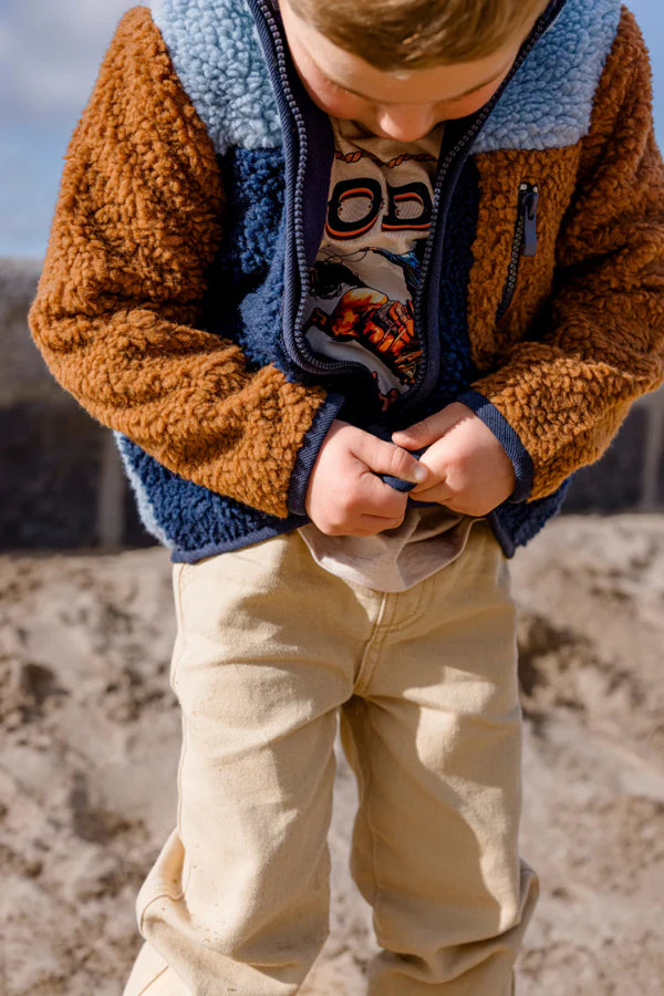 Milky Ranger Sherpa Vest - Ink - Multi