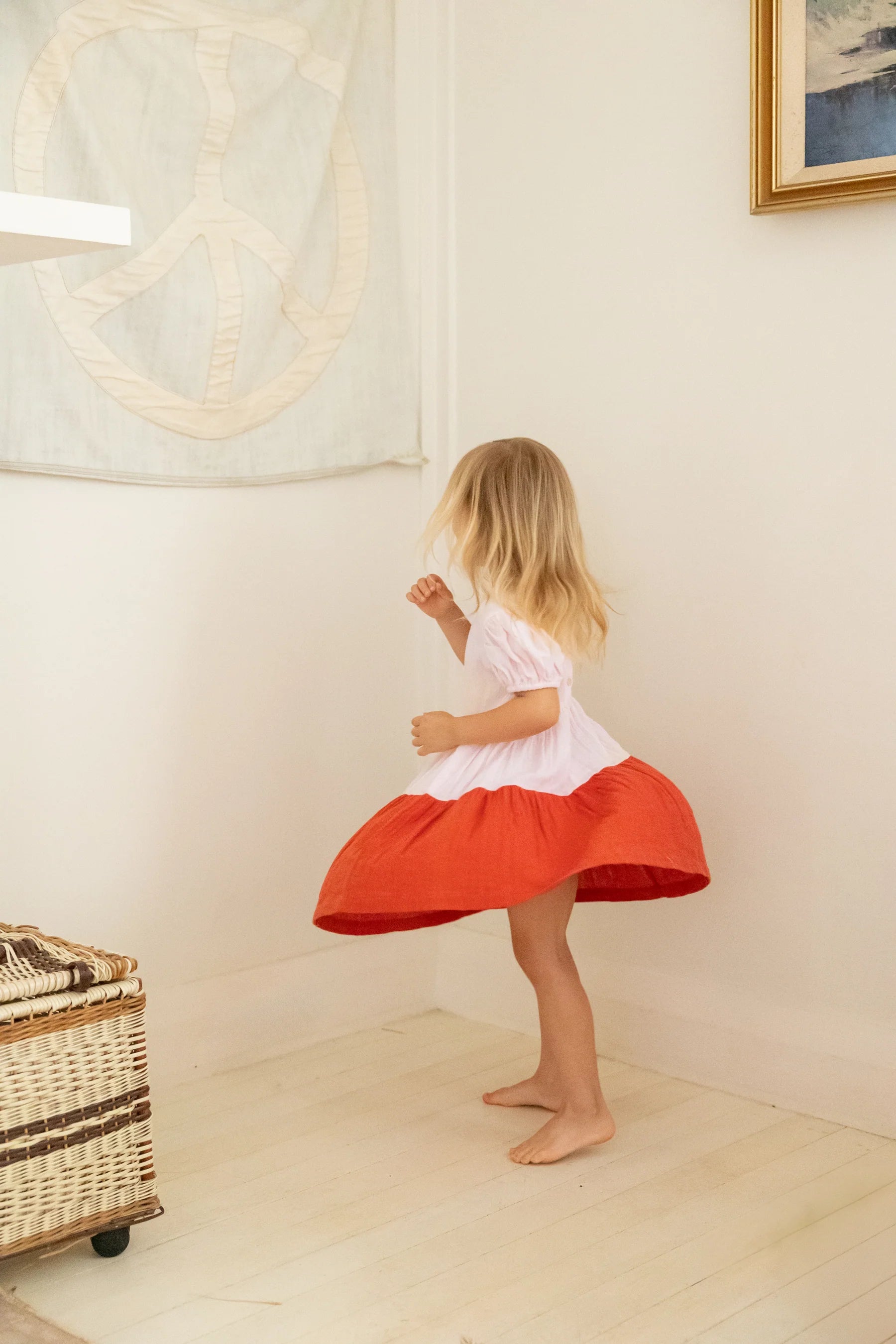 Alex &amp; Ant Clara Dress - Petal Pink/Flame Red