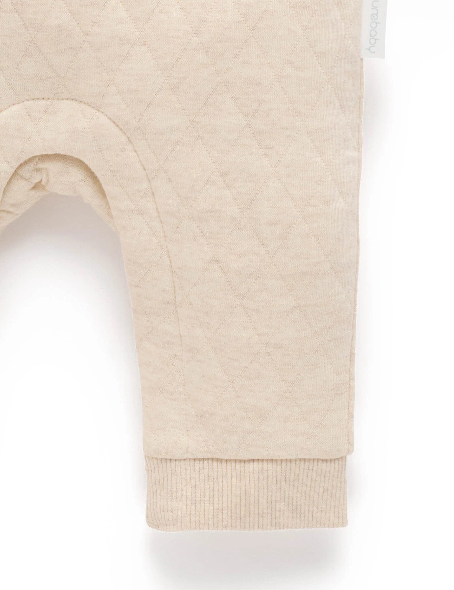 Doggy Quilted Track Growsuit - Wheat Melange