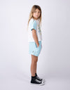 PRE-ORDER Minti Two Tone Short -Aqua/Purple