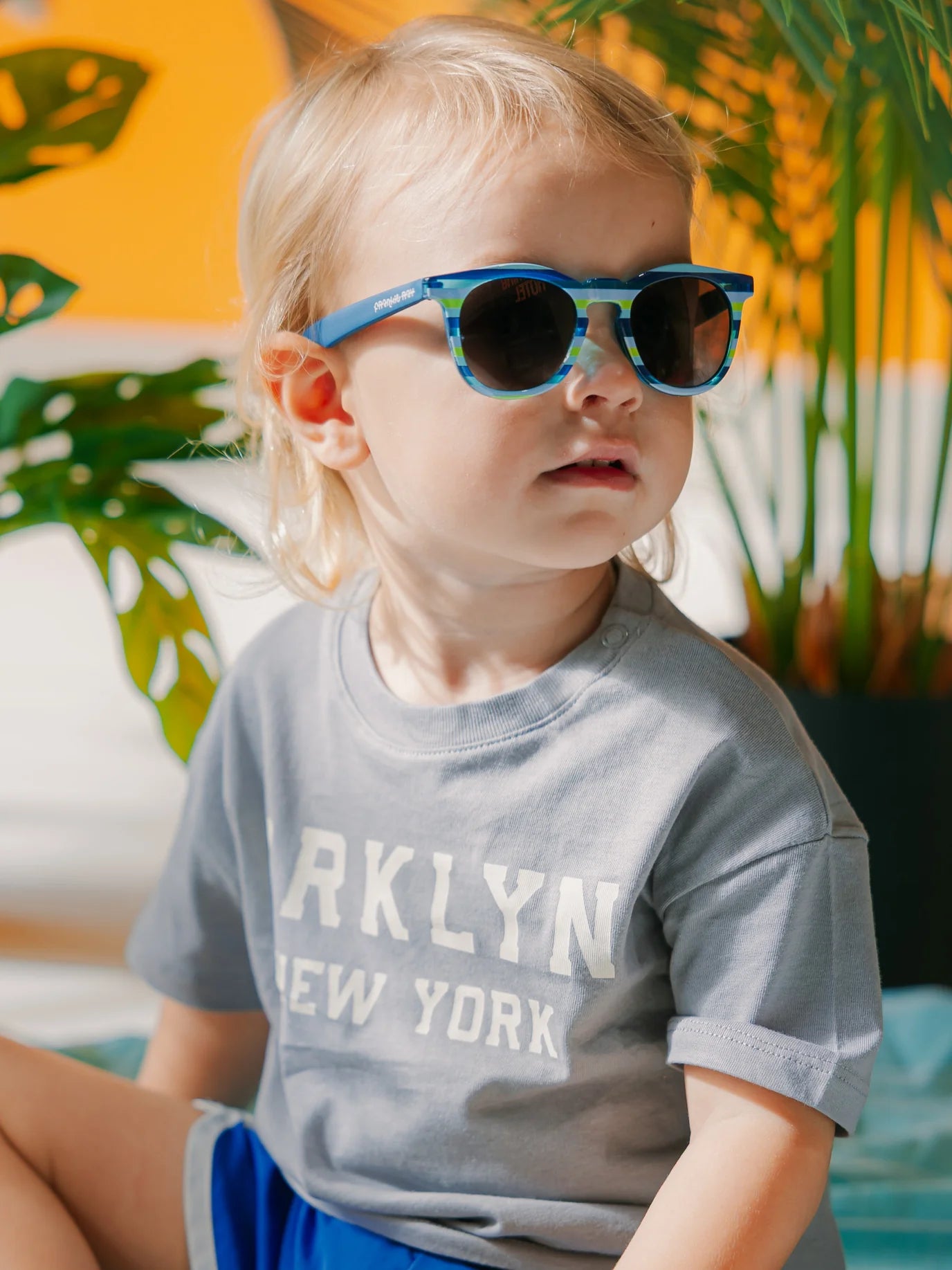 Frankie Ray Sunglasses - Tyler Blue Stripe