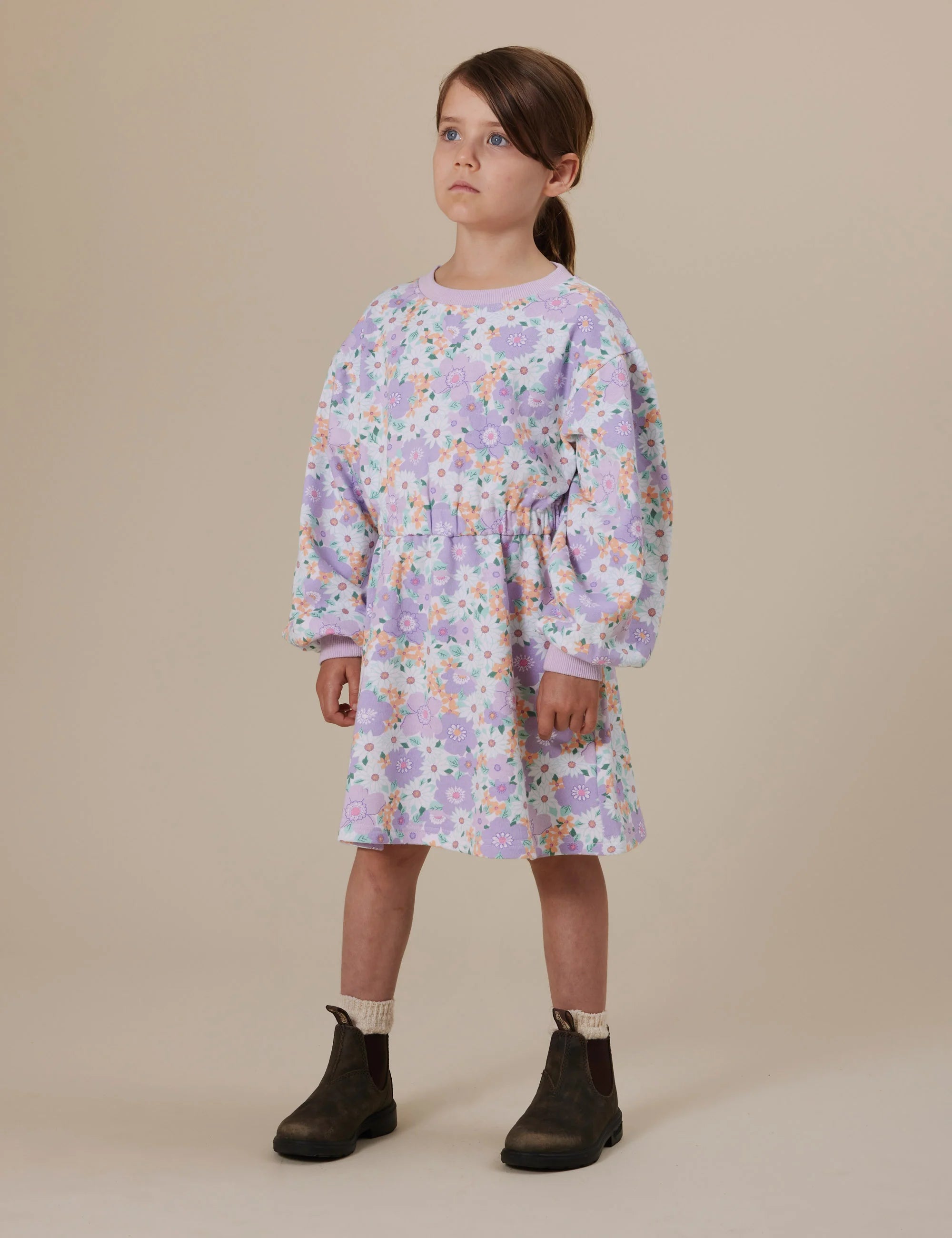 Goldie and Ace Flora Leah Long Sleeve Dress