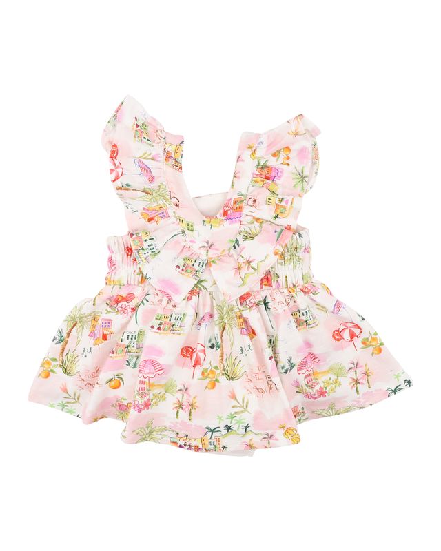 Paradiso Print Organic Overlay Dress