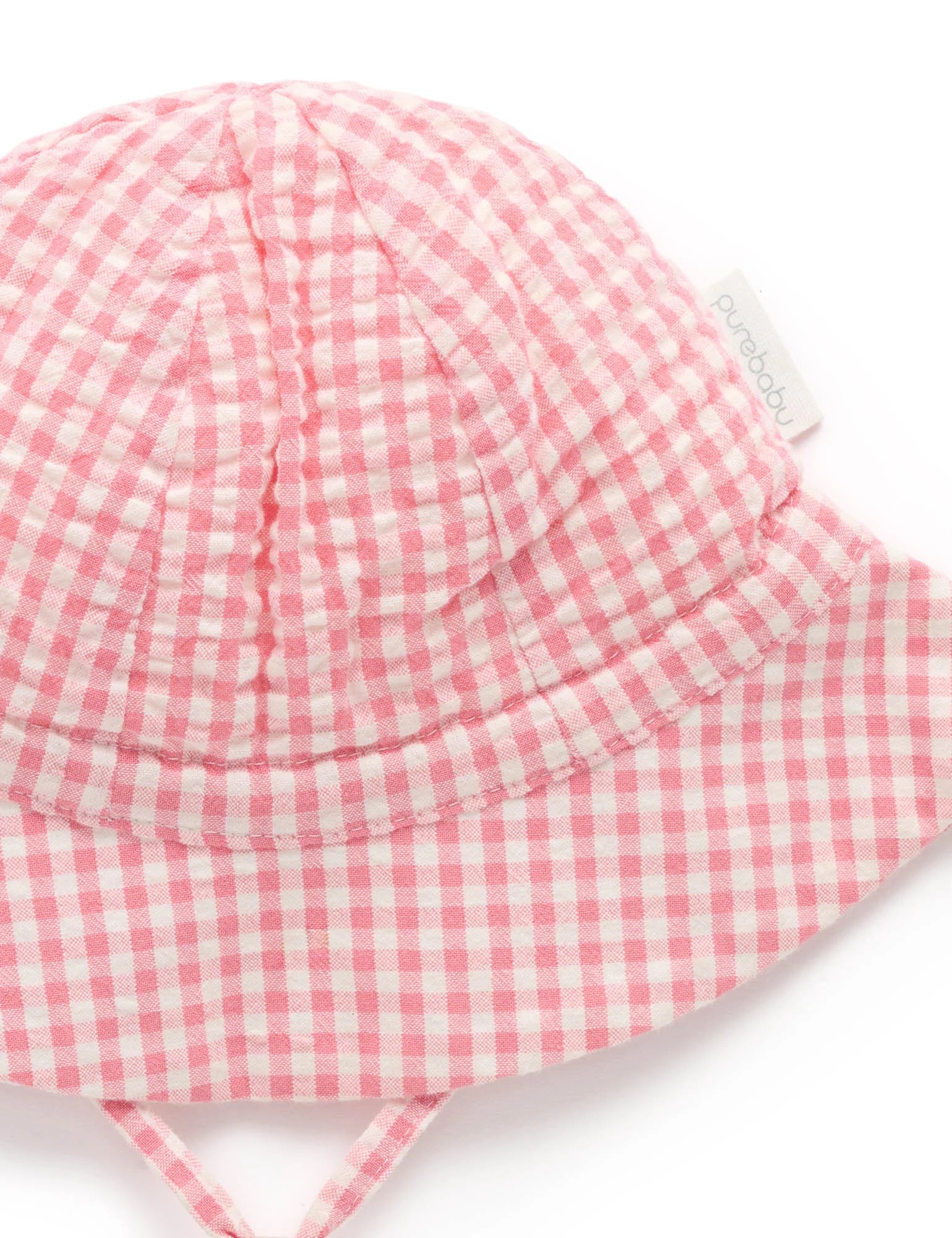 Gingham Sunhat - Pomegranate Gingham