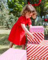 Milky Red Broderie Dress