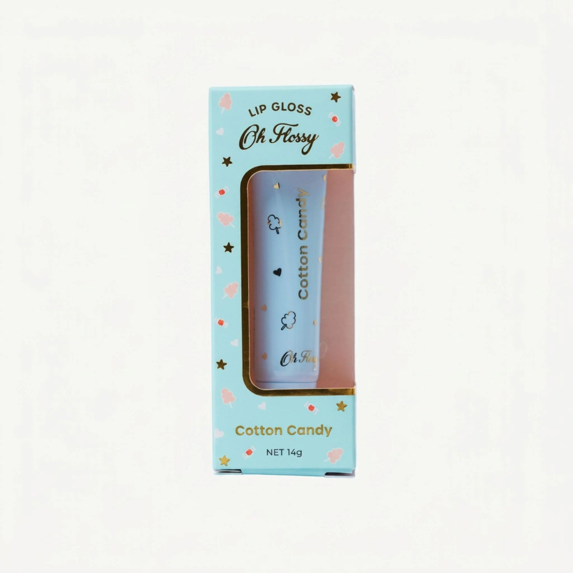 Oh Flossy Individual Natural Lip Gloss  Cotton Candy