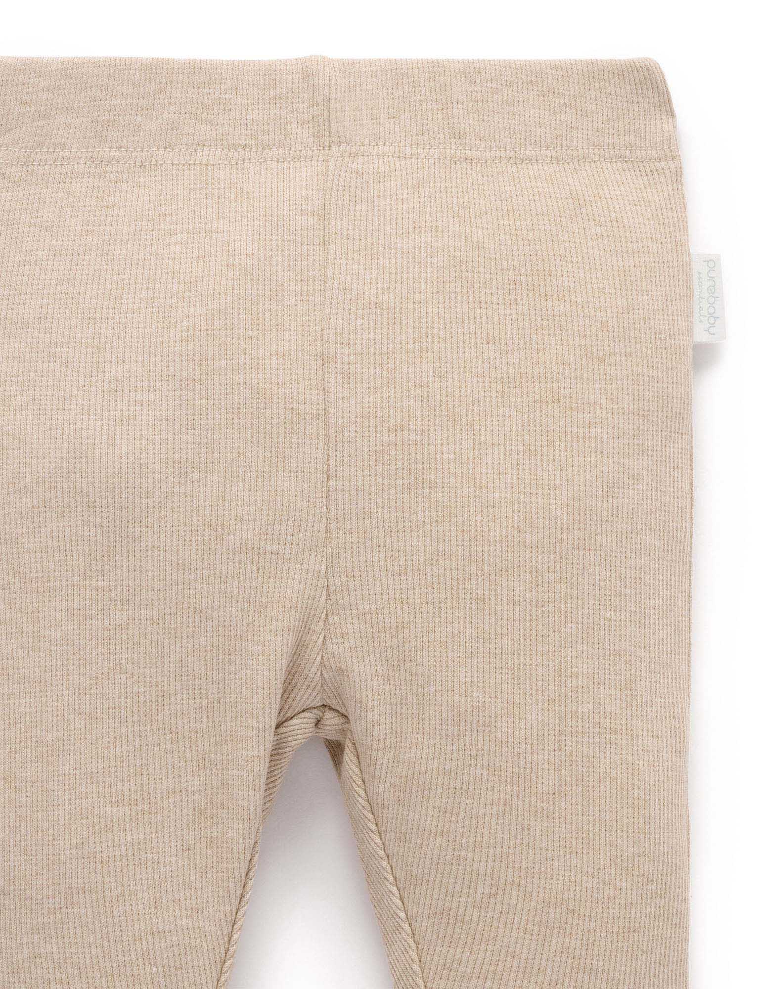 Purebaby Ribbed Leggings - Bisult Melange
