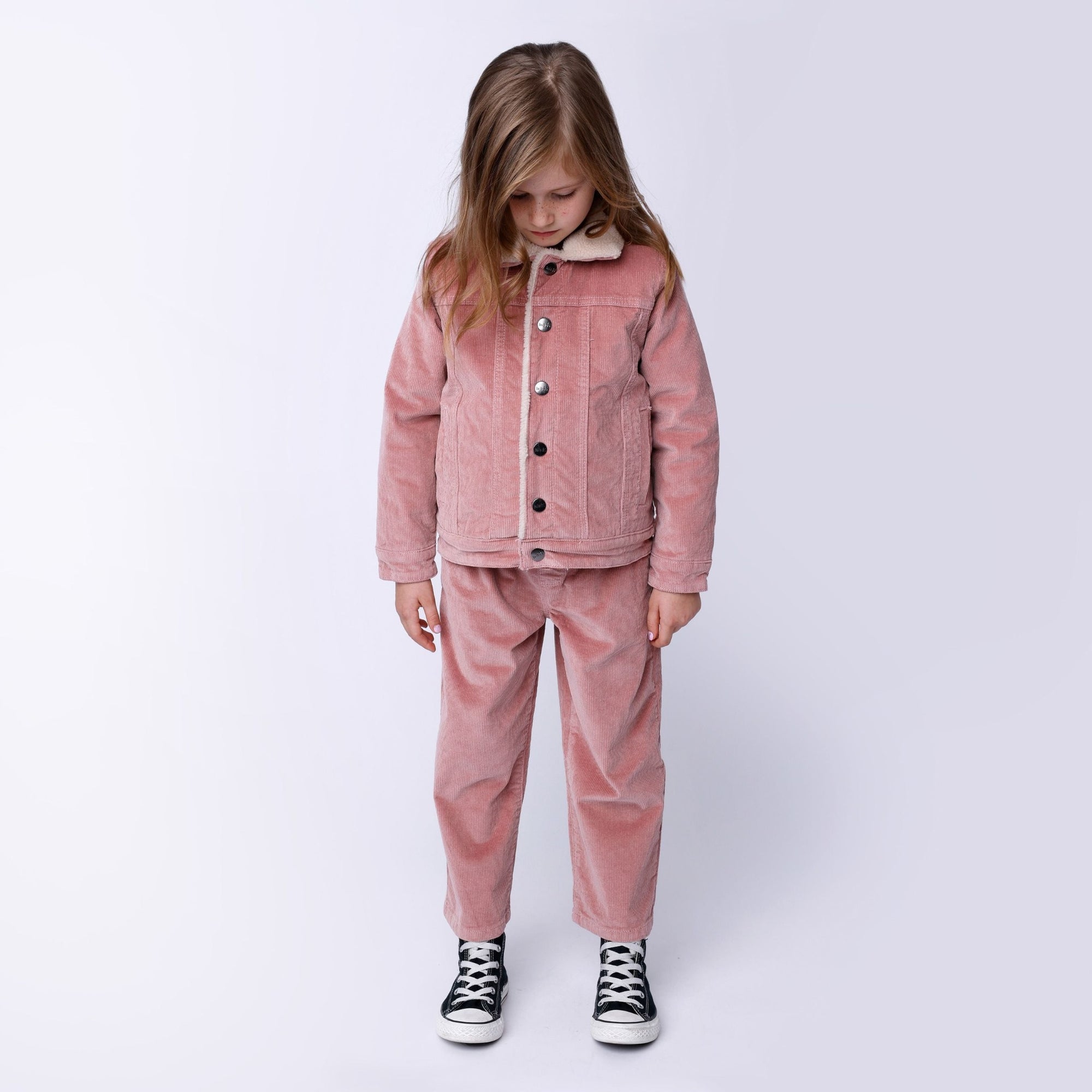 Minti Cosy Cord Pants - Muted Pink
