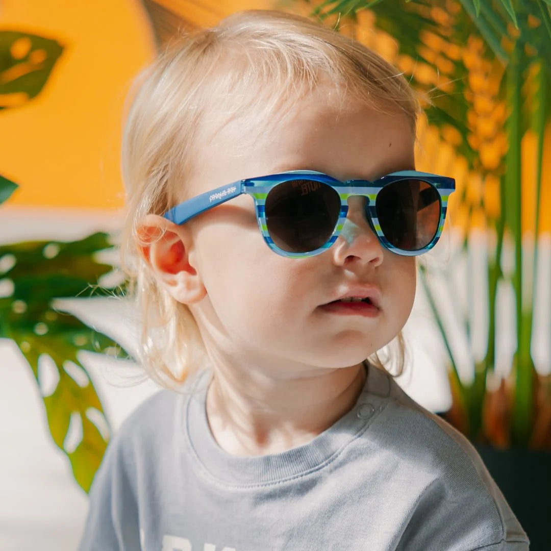 Frankie Ray Toddler Sunglasses - Tyler Blue Stripe