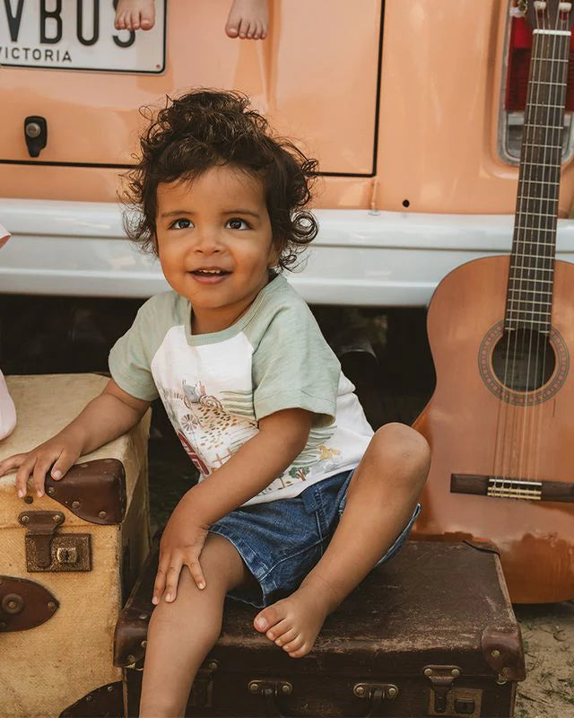 Bebe Clayton Farm Scene Tee