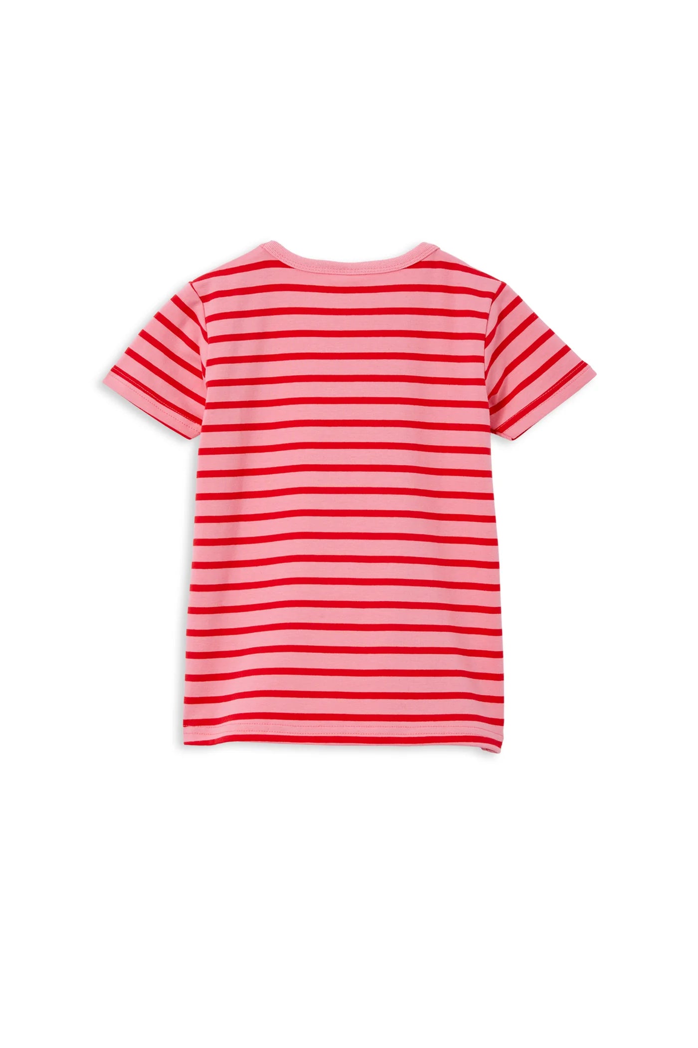 Milky Pink and Red Stripe Tee