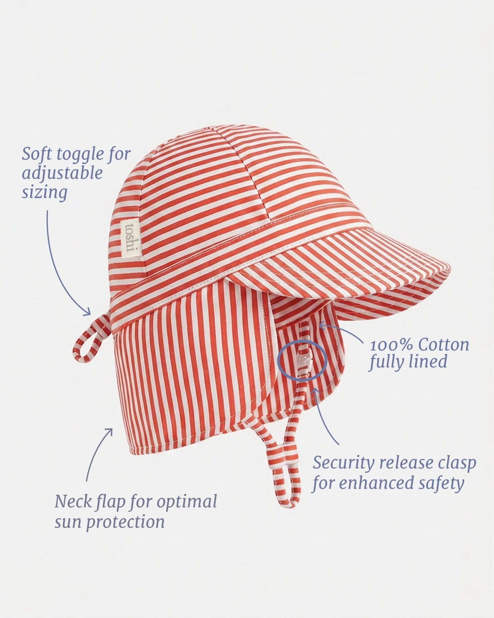 Flap Cap Mini Lobster (Red) | UPF 50+