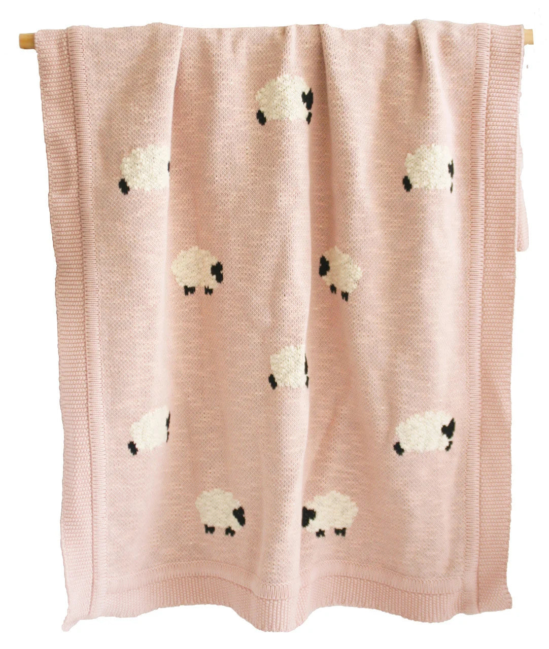 Alimrose Baa Baa Baby Blanket - Pink