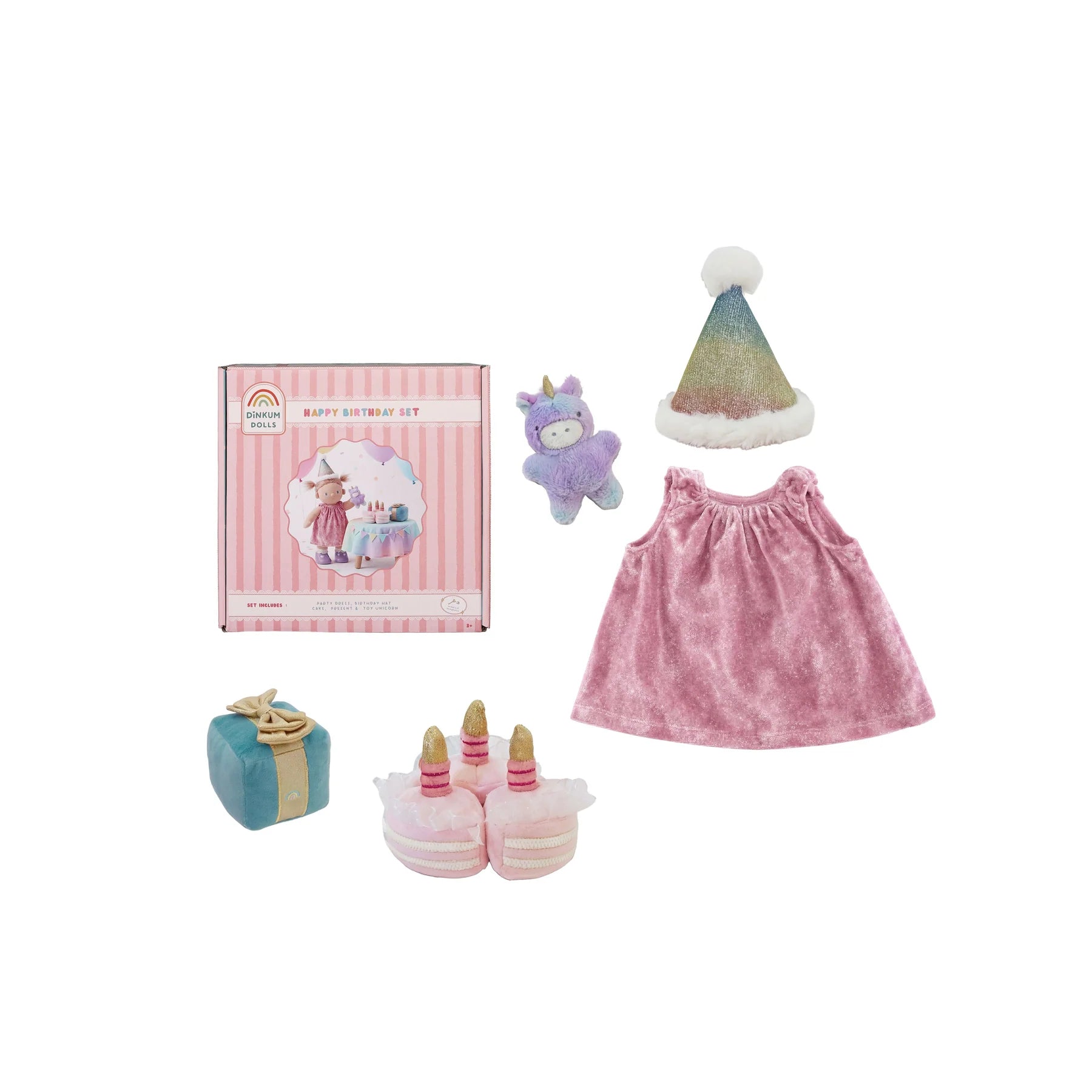 Dinkum Dolls - Dinkum Outfit Happy Birthday Set