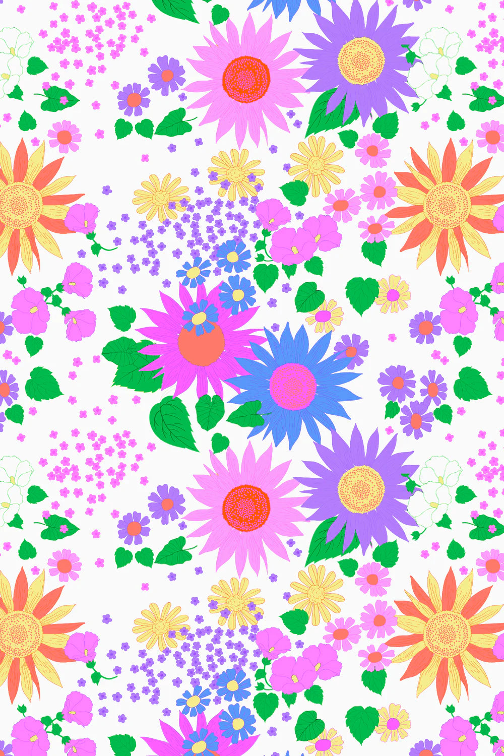 Milky Sunshine Floral Zip Romper