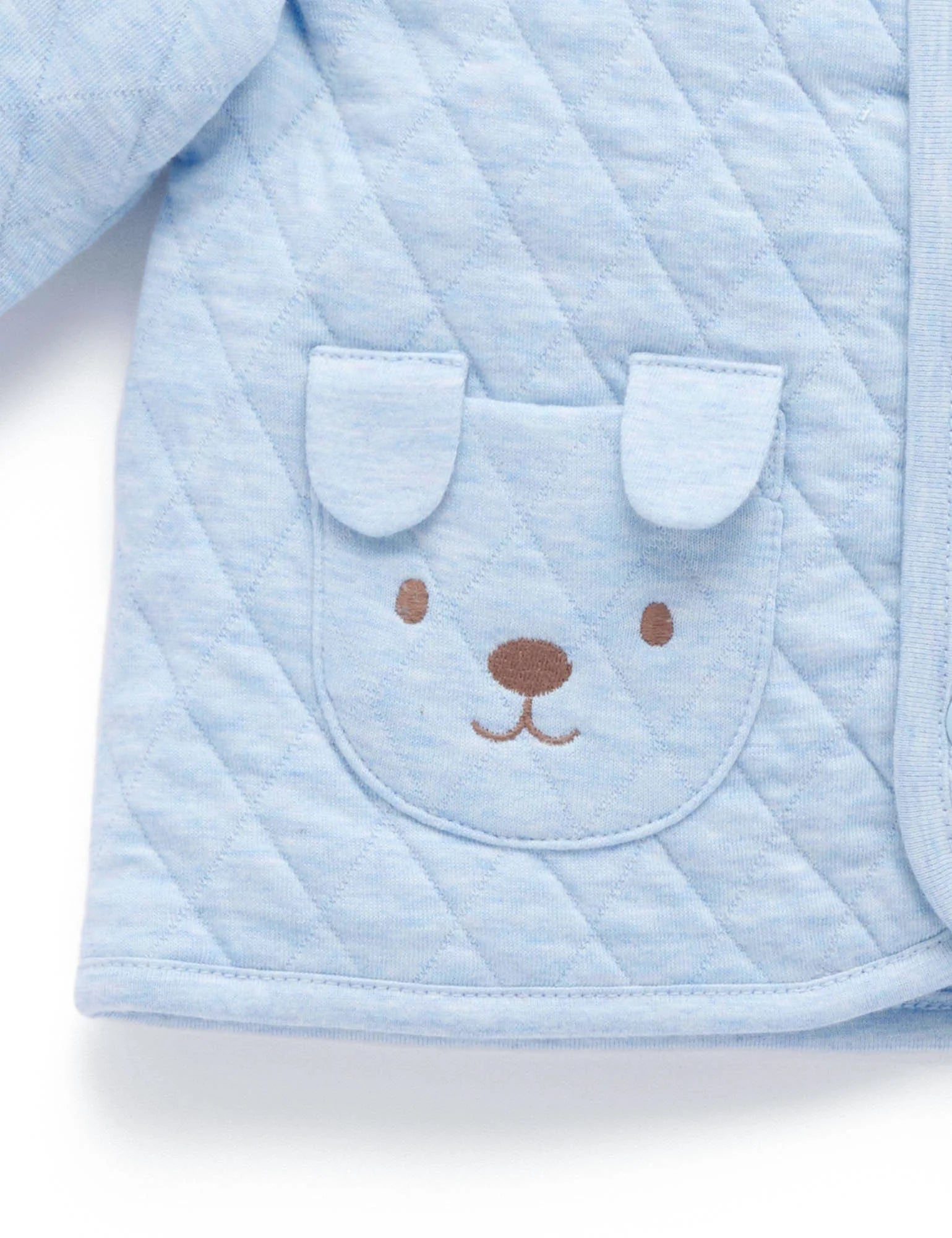 Puppy Quilted Track Set  - Sky Melange