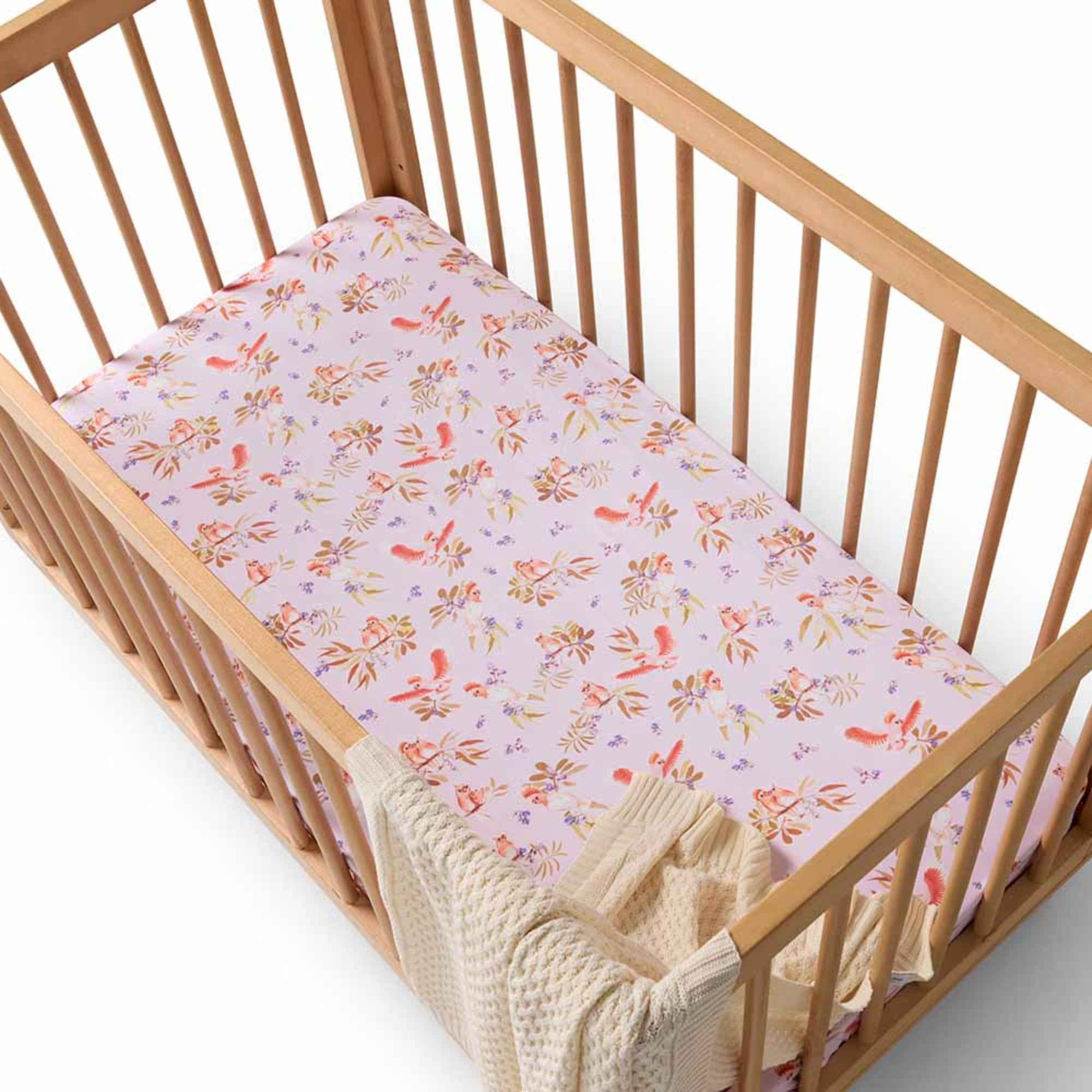 Major Mitchell - Snuggle Hunny Fitted Cot Sheet