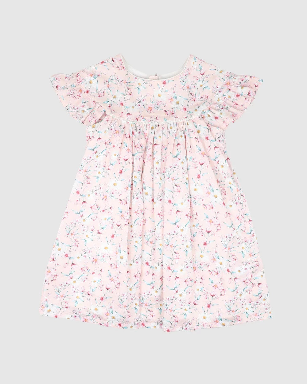 Zoe Print Frill SS Dress