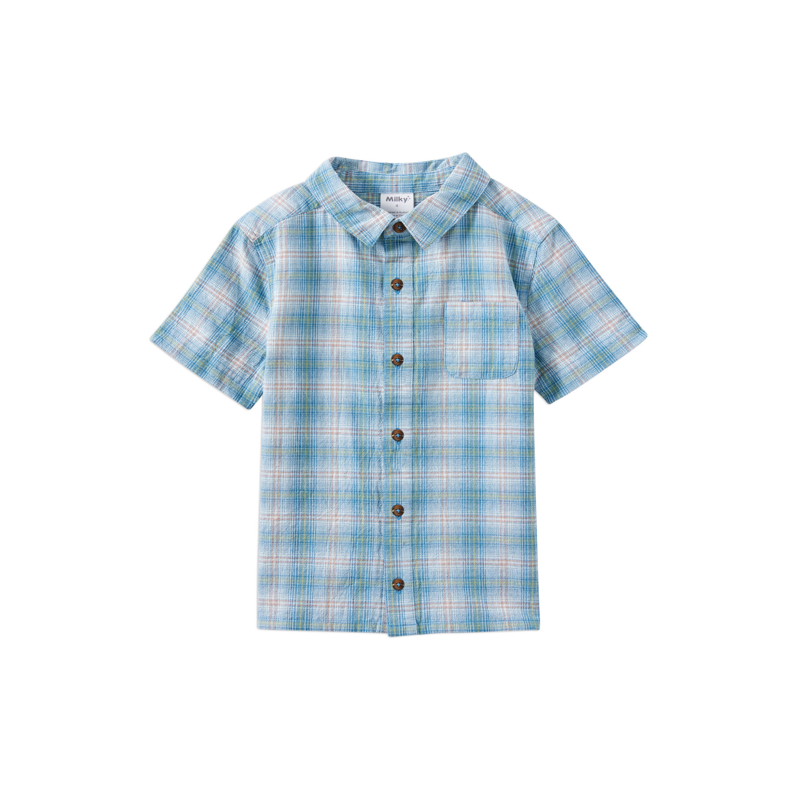 Milky Dusty Check Shirt