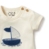 Wilson and Frenchy Nautical Organic Bodysuit