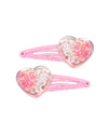 Pink Poppy Mermaid Heart Hair Clip