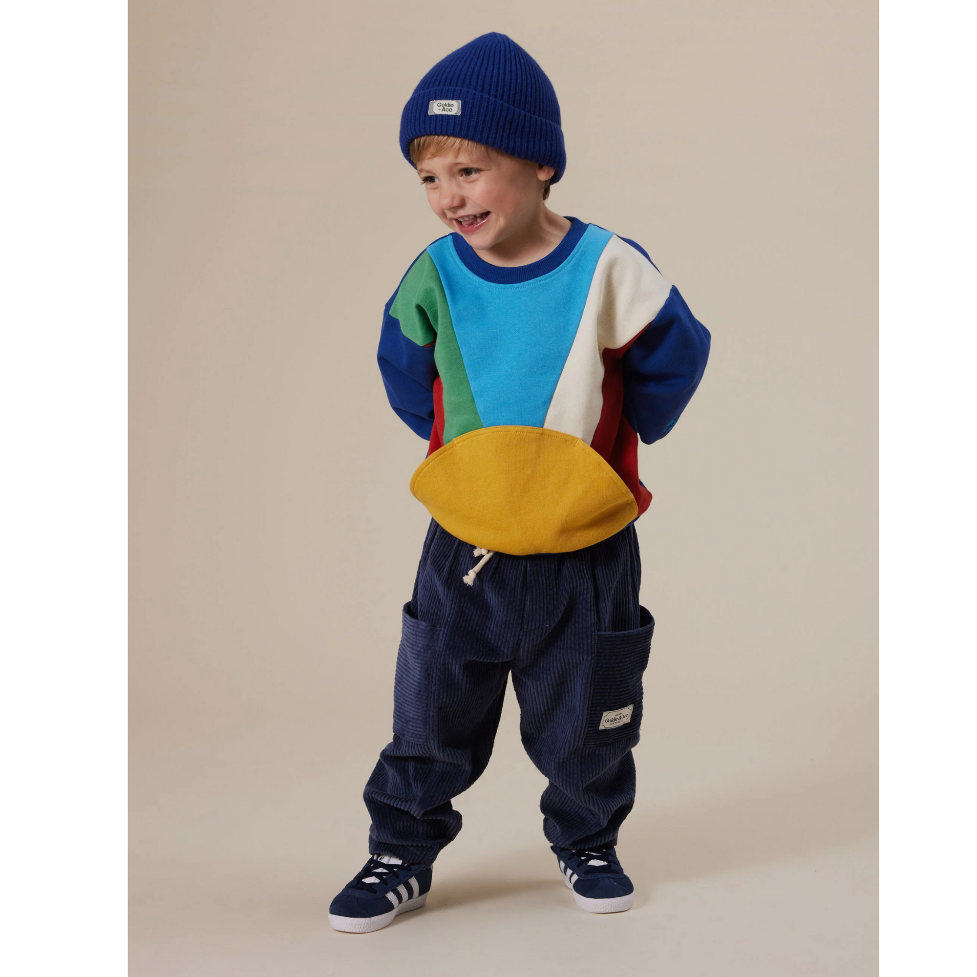 Goldie and Ace Kit Corduroy Pocket Pant Navy