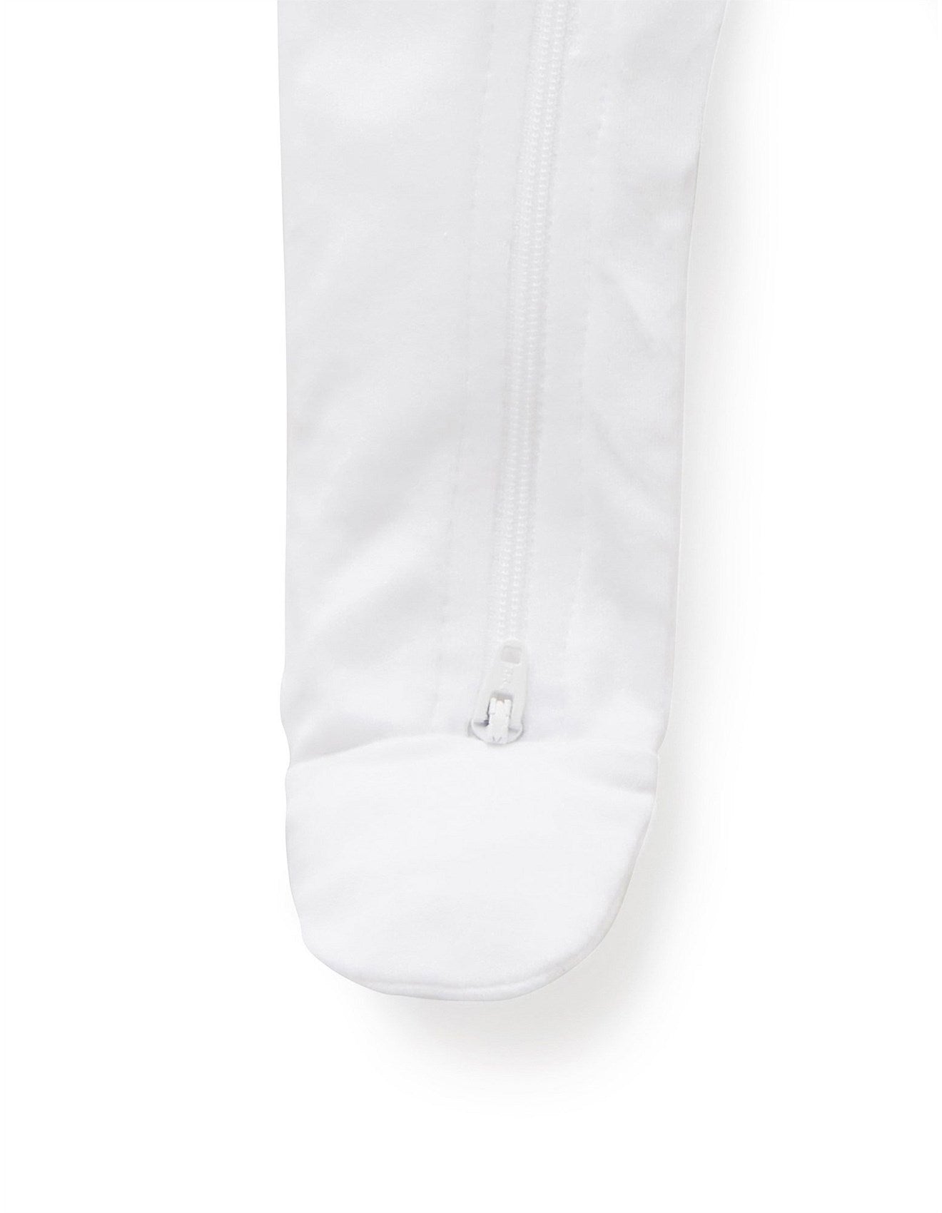 Purebaby Zip Growsuit - White