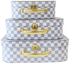 Alimrose Blue Check Carry Cases - sold separately