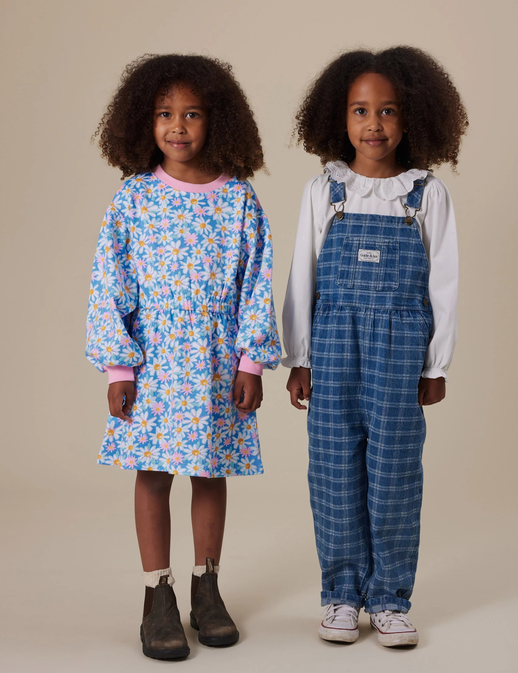 Goldie and Ace Seaside Daisy Leah Long Sleeve Dress