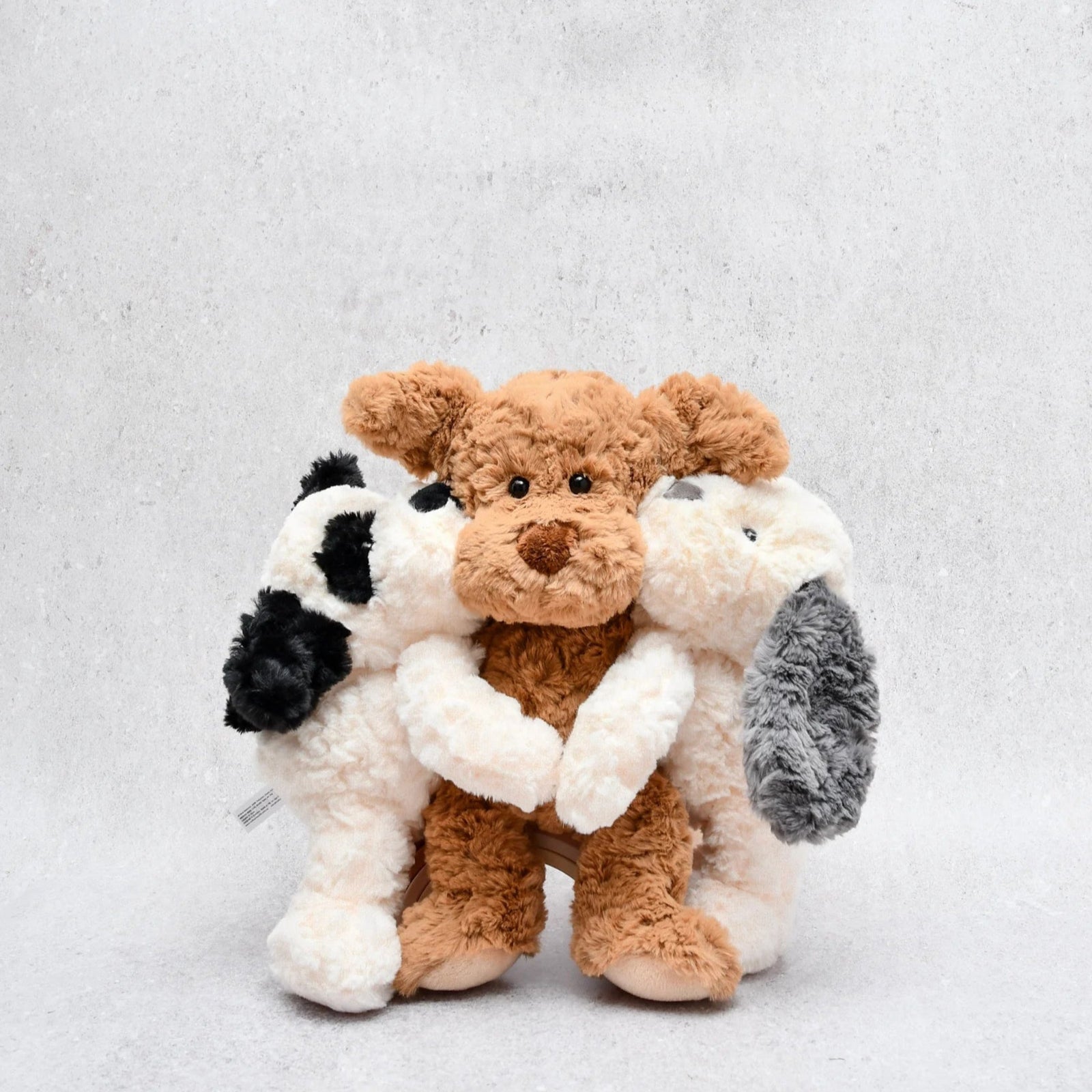 Petite Vous Henry the Grey & Cream Dog Plush