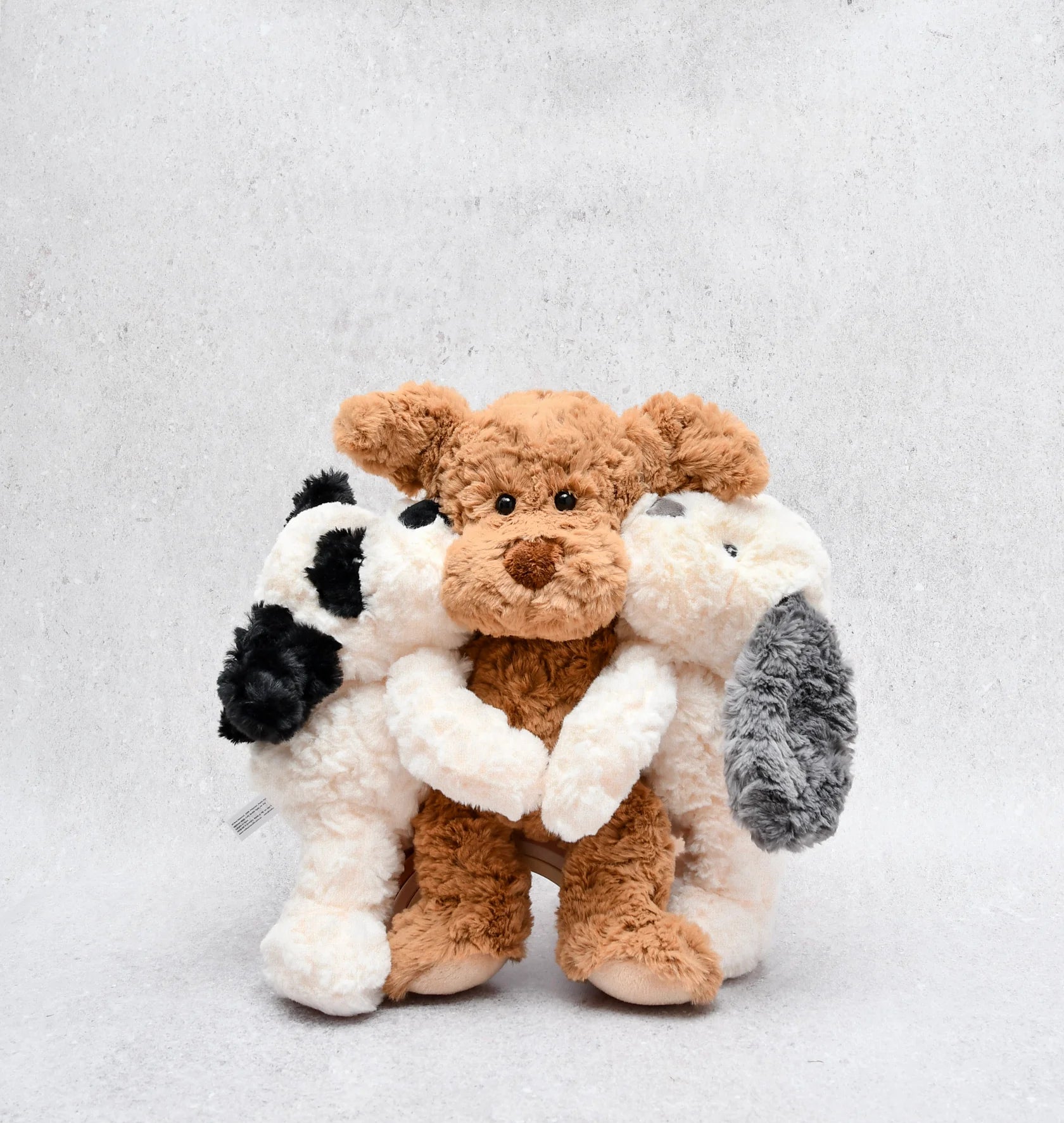 Petite Vous Henry the Grey & Cream Dog Plush