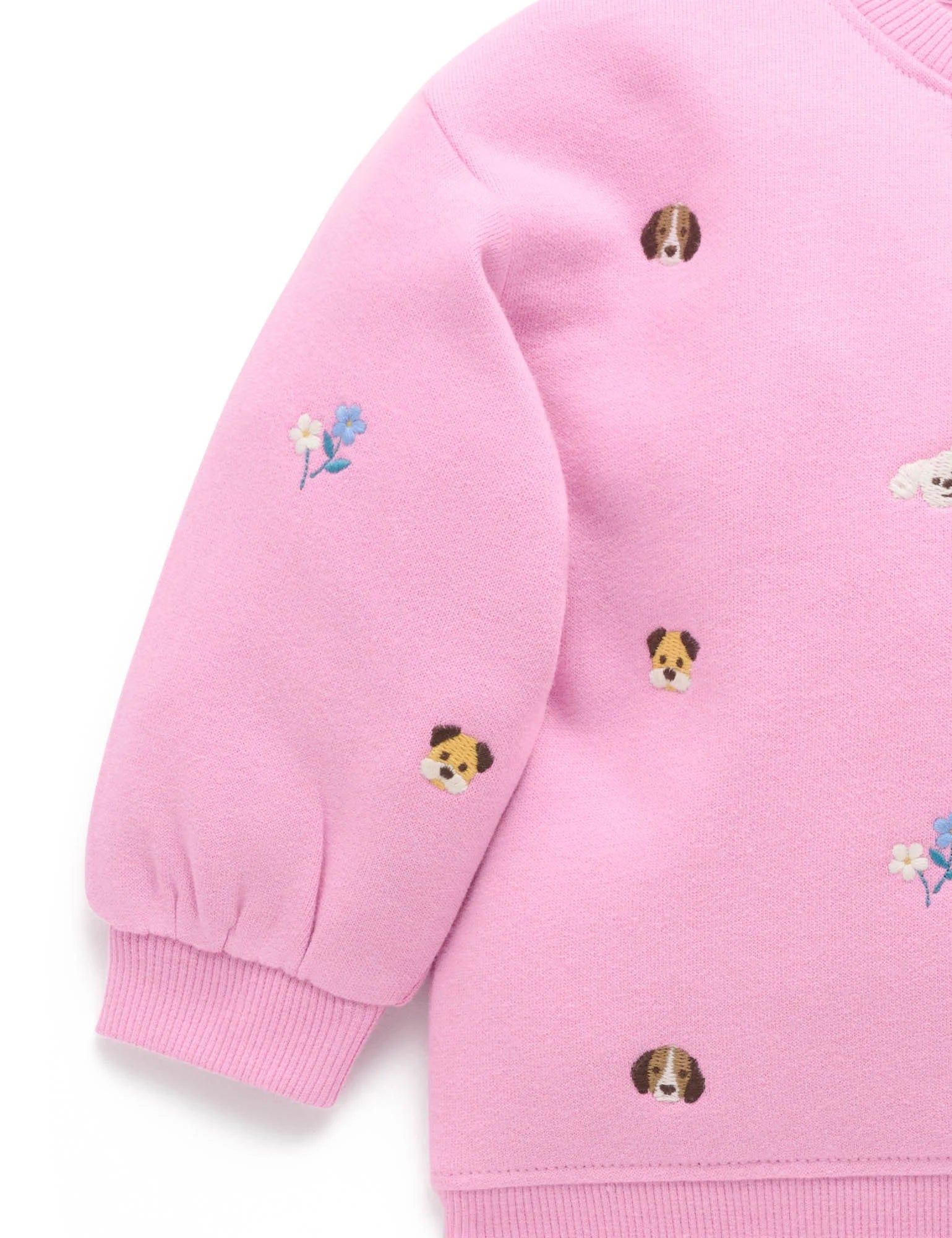 Puppy Embroidered Windcheater