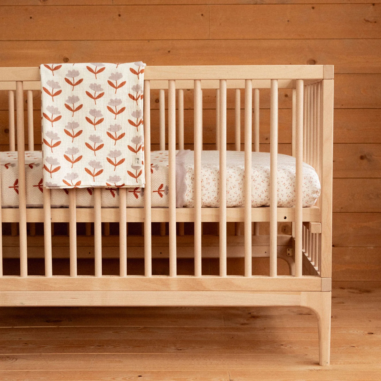 Nature Baby Muslin Wrap  - Fleurette Knit