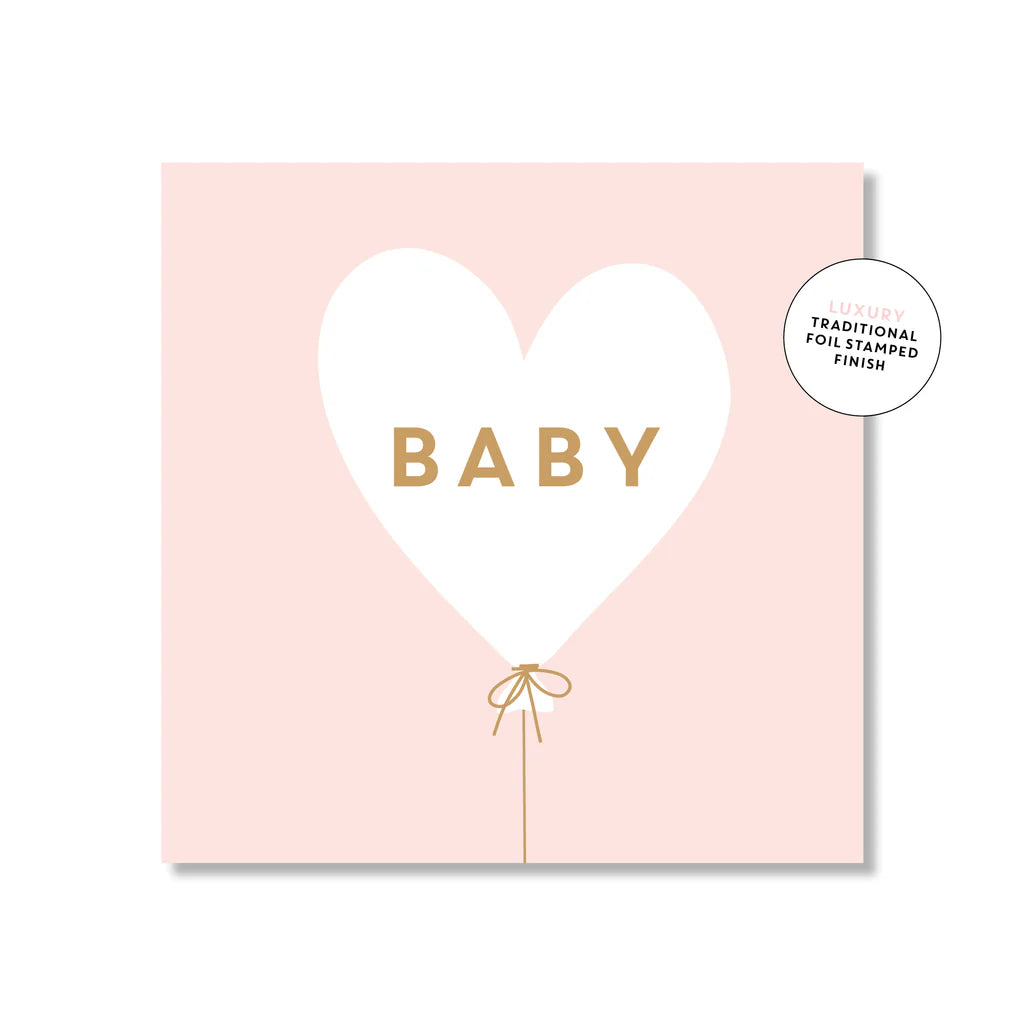 Mini Card - Baby Heart Balloon
