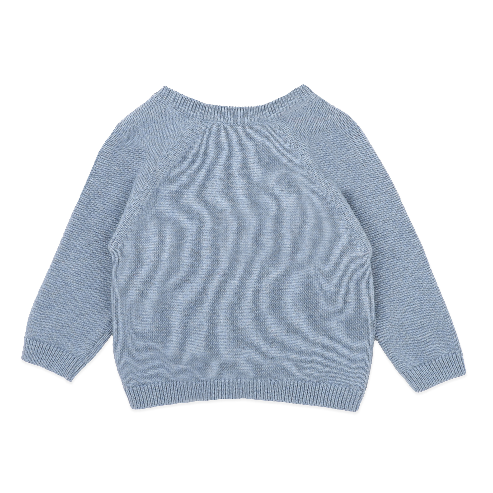 Bebe Alvin car organic knitted jumper - Sky blue
